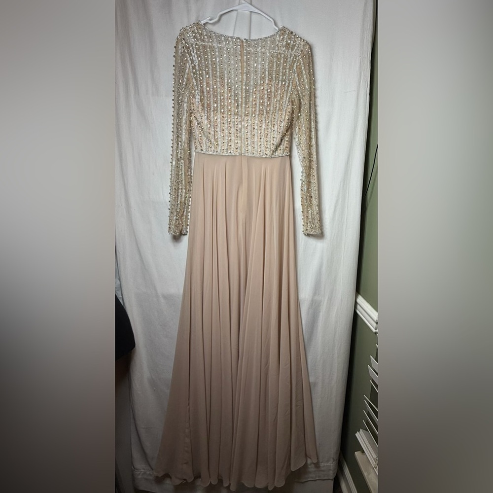 Terani Embellished Beaded Evening Prom Gown - Picture 4 of 6